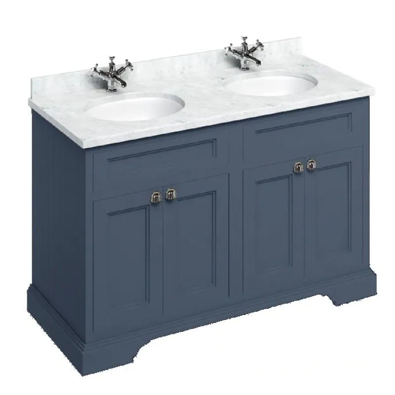Burlington servantskap 130x55cm med benkeplate/underlimt servant