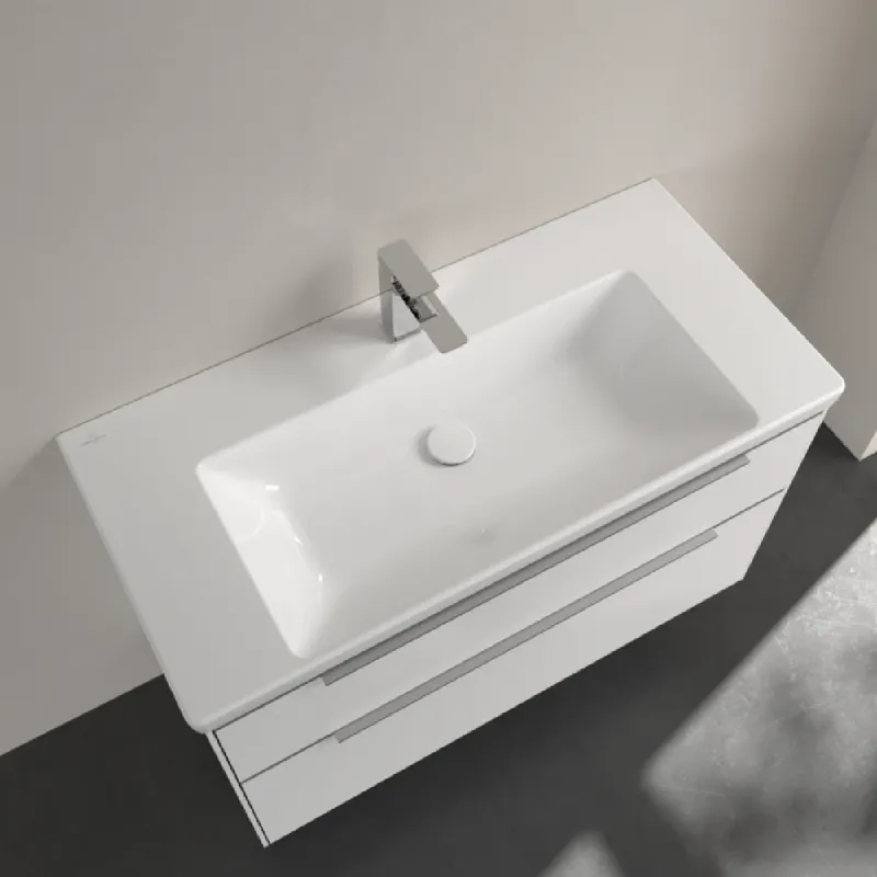 Villeroy & Boch Subway 3.0 enkel møbelservant 100 cm med kranhull
