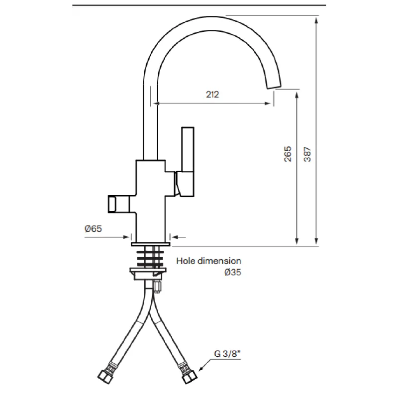 Tapwell ARM384 kjøkkenbatteri