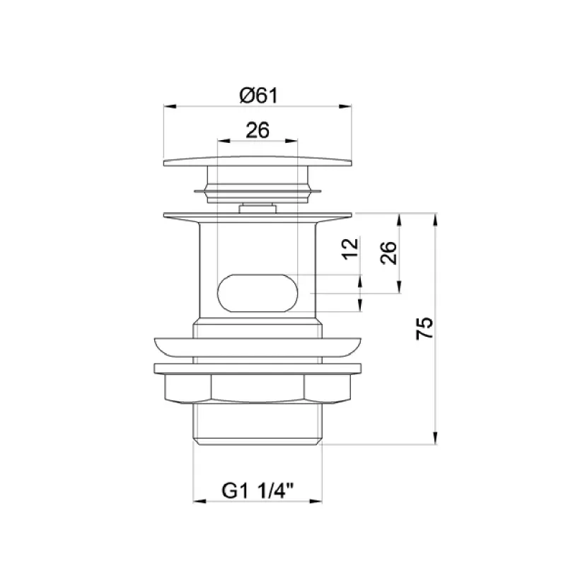 Burlington bunnventil pop-up