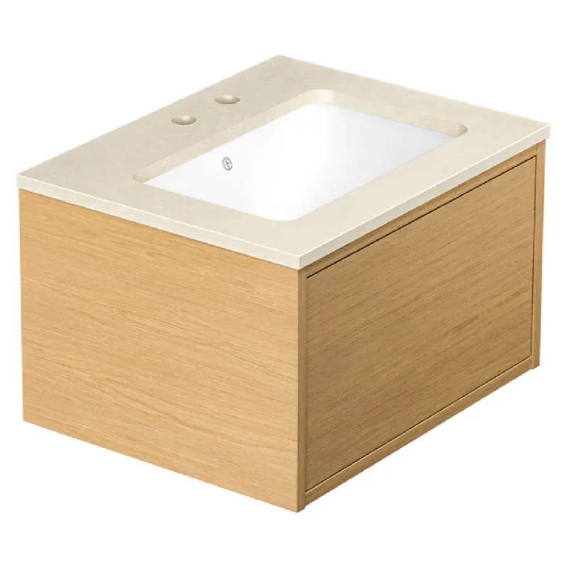 Gustavsberg Ducentic Servantskap 60 cm med Beige Royal Benkeplate og Underlimt Servant
