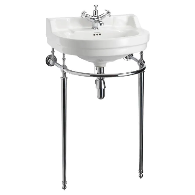 Hovedbilde Burlington Edwardian rund servant 56x47 cm inkl.rørstativ i krom