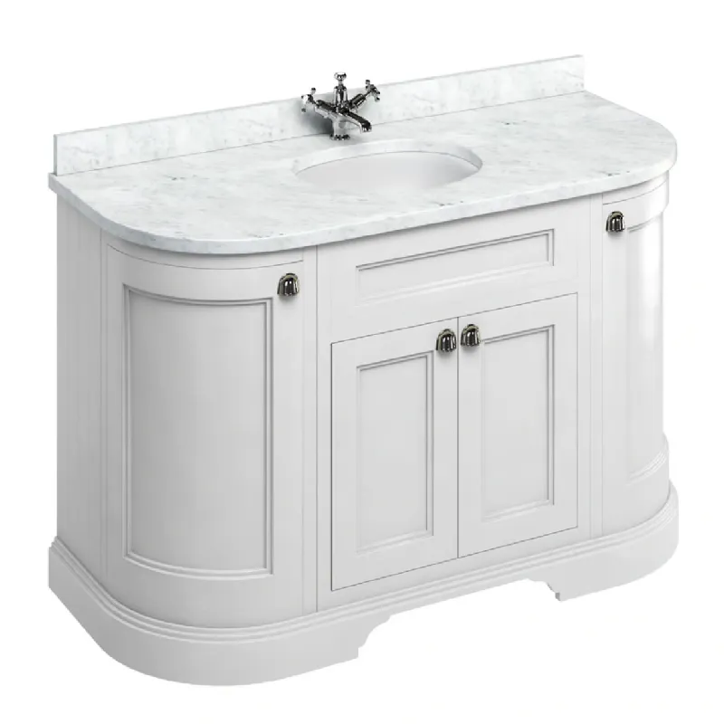 Burlington servantskap 134x55cm med benkeplate/underlimt servant