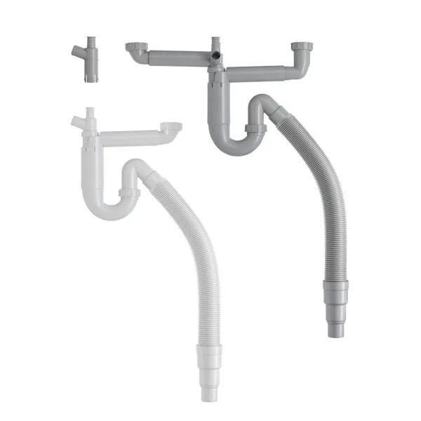 Hovedbilde Contura Steel Kjøkkenvannlås Universal ROT med flexislange