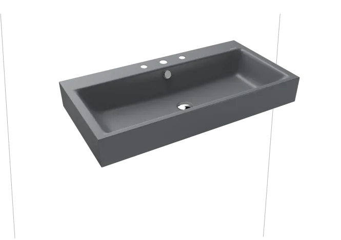 Hovedbilde Kaldewei PURO Vegghengt Servant Mod 3165 90x46 cm, Black Matt 100, 3 ...