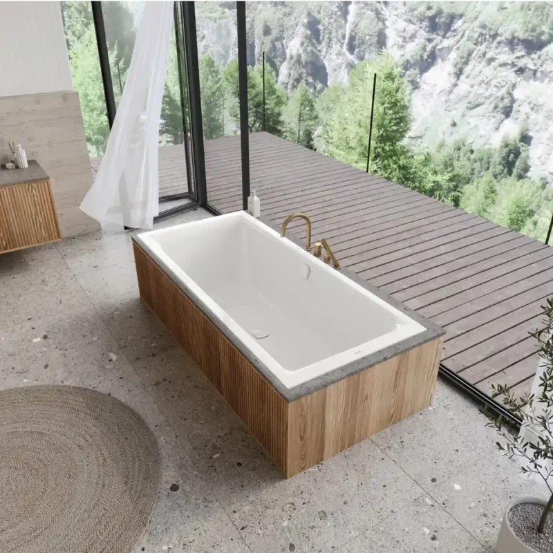 Kaldewei PURO NEXT COMBI Mod 1436 Innebygd Badekar 180x80 cm