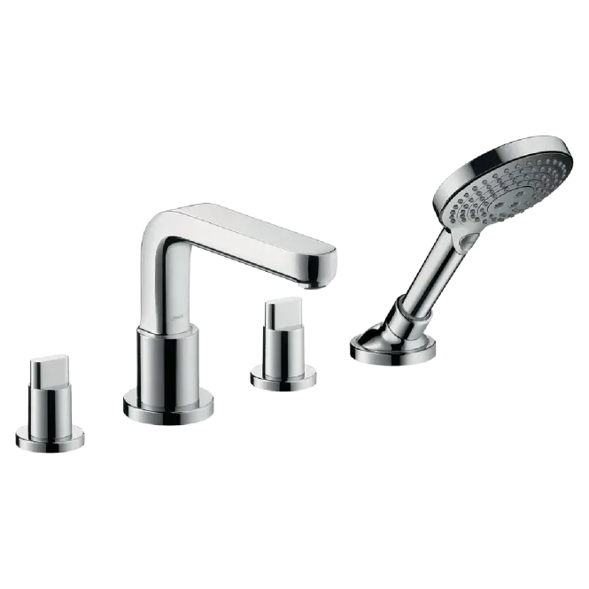 Hovedbilde OUTLET: Hansgrohe Metris S 4-hulls Badekarbatteri til karkant - Krom