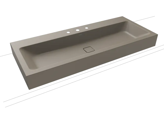 Hovedbilde Kaldewei CONO Mod 3091 Vegghengt Servant, 120x50 cm, Warm Grey 60, 3 ...