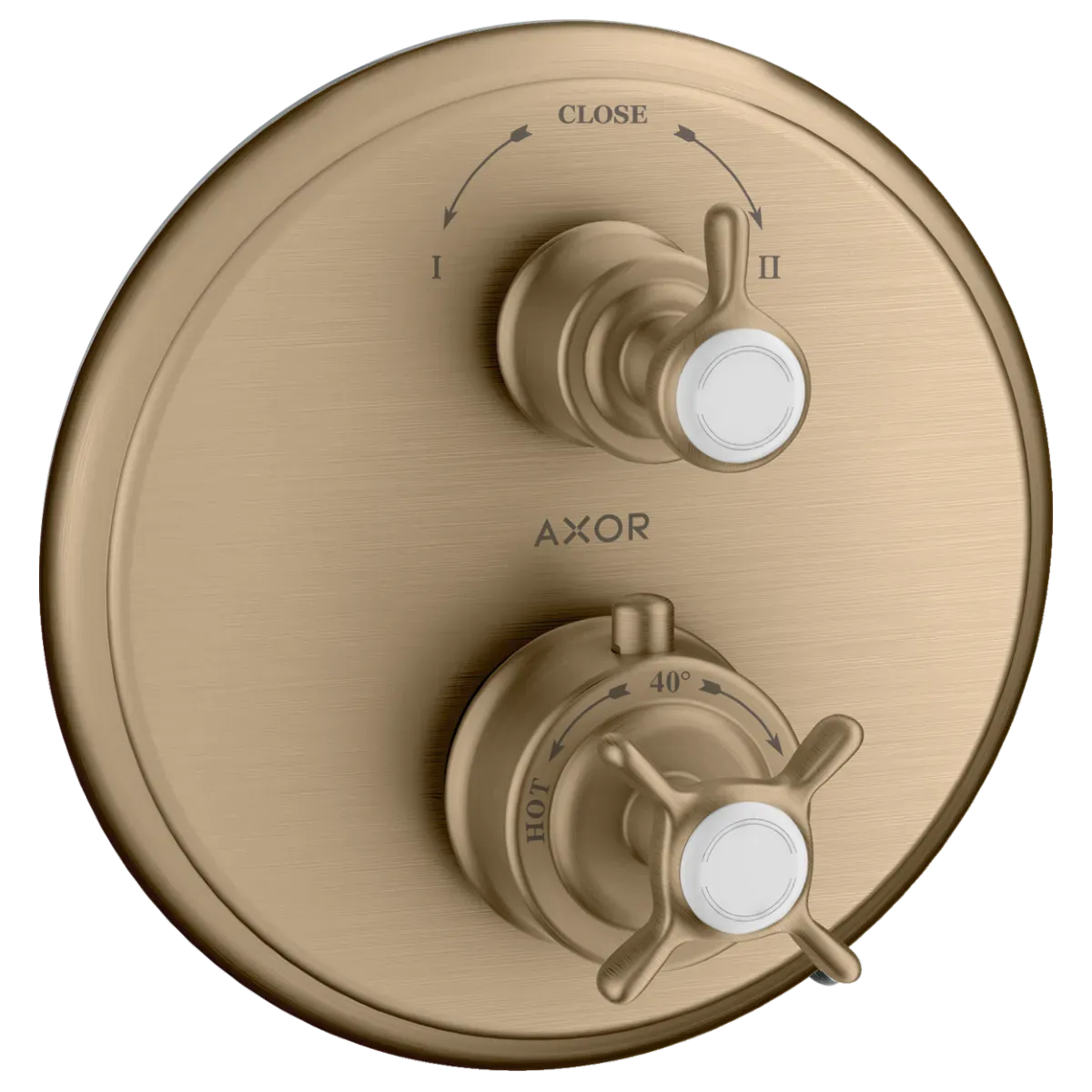 Axor Montreux Innebygd Termostatmodul med kryssgrep og avsperring/vender - 2 uttak