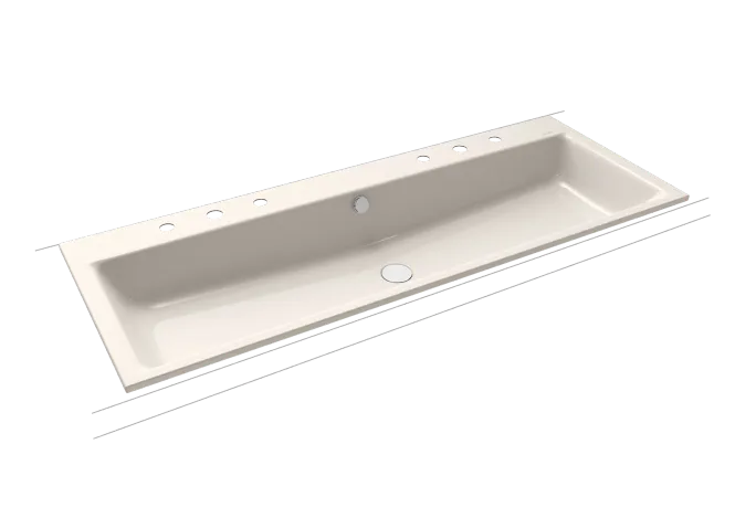 Hovedbilde Kaldewei PURO Mod 3169-D Dobbel Nedfelt Servant, 120x46 cm, Pergamon, ...