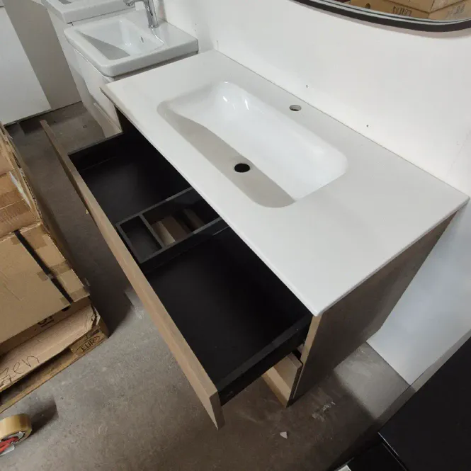 Hovedbilde OUTLET: Sanibell Proline 100 cm Baderomsmøbel Raw Oak - Utstilling