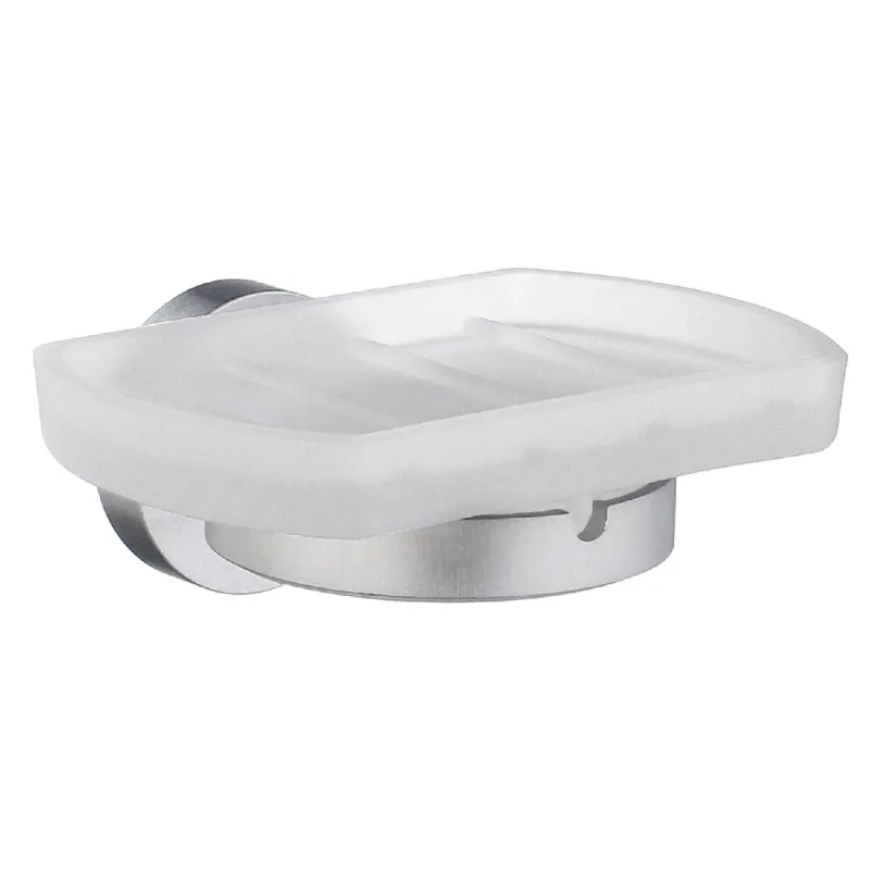 Smedbo Home såpekopp med holder - frostet glass