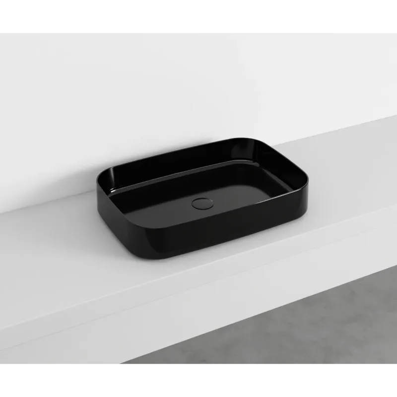 Cielo Shui Comfort rektangulær servant 60x40 cm toppmontering