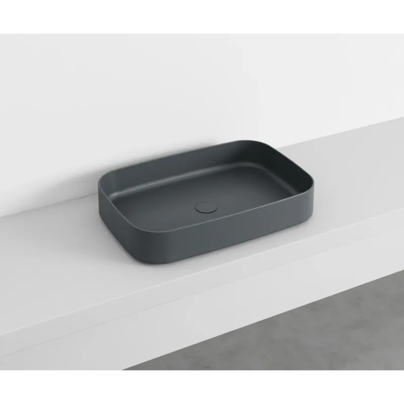 Cielo Shui Comfort rektangulær servant 60x40 cm toppmontering