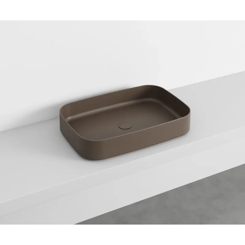 Cielo Shui Comfort rektangulær servant 60x40 cm toppmontering