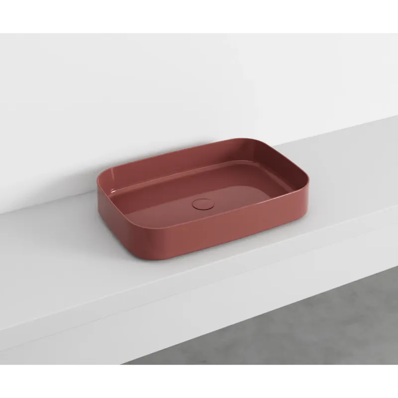 Cielo Shui Comfort rektangulær servant 60x40 cm toppmontering