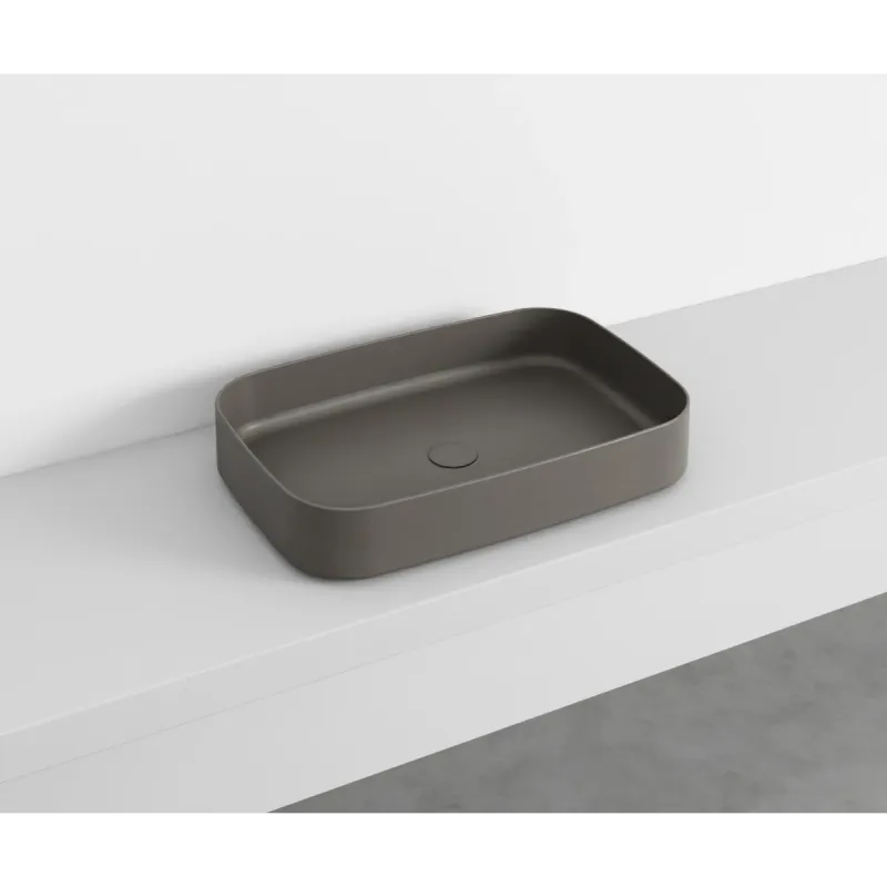 Cielo Shui Comfort rektangulær servant 60x40 cm toppmontering