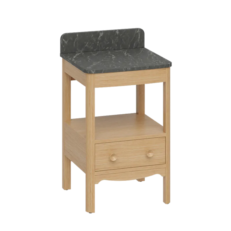 Burlington Guild Servantskap 52 cm med Marquina Benkeplate