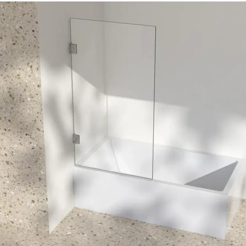 Scala Bad Silvano Badekarvegg 80x145 cm - Klart glass