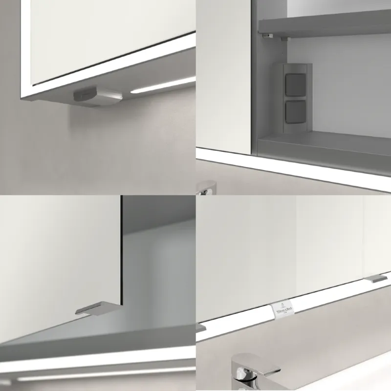 Villeroy & Boch My View Now speilskap 60-160 cm med belysning