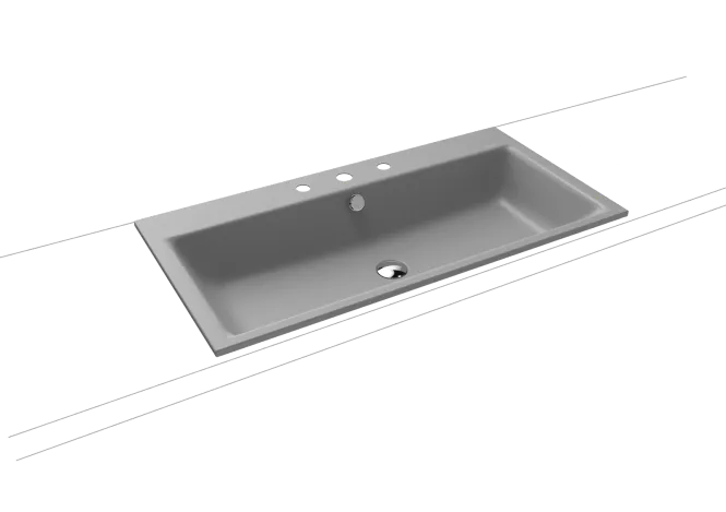 Hovedbilde Kaldewei PURO Mod 3152 Nedfelt Servant, 90x46 cm, Cool Grey 30, 3 ...