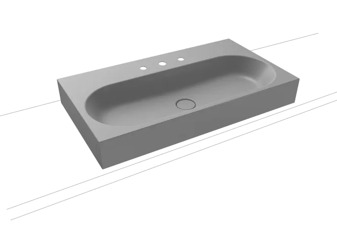 Hovedbilde Kaldewei CENTRO Mod 3058 Toppmontert Servant, 90x50 cm, Cool Grey 30, ...