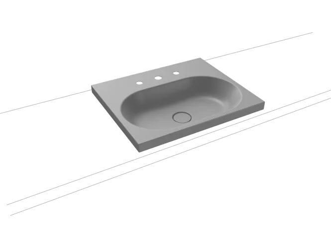 Hovedbilde Kaldewei CENTRO Mod 3055 Toppmontert Servant, 60x50 cm, Cool Grey 30, ...