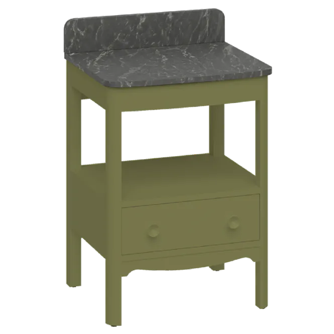 Hovedbilde Burlington Guild Servantskap 58 cm med Marquina Benkeplate