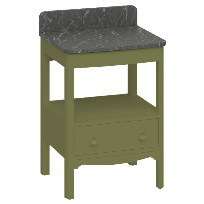 Burlington Guild Servantskap 58 cm med Marquina Benkeplate