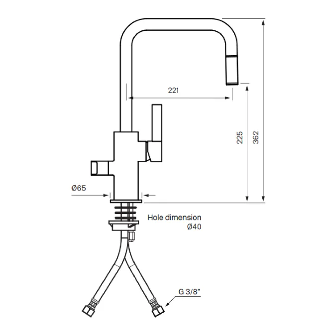 Hovedbilde Tapwell ARM587 Kjøkkenbatteri
