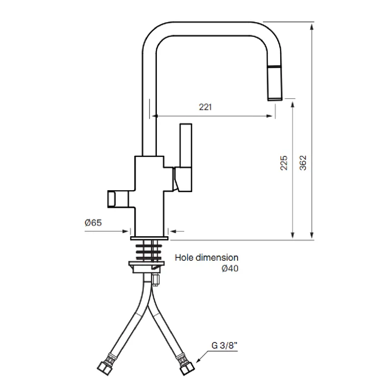 Tapwell ARM587 Kjøkkenbatteri
