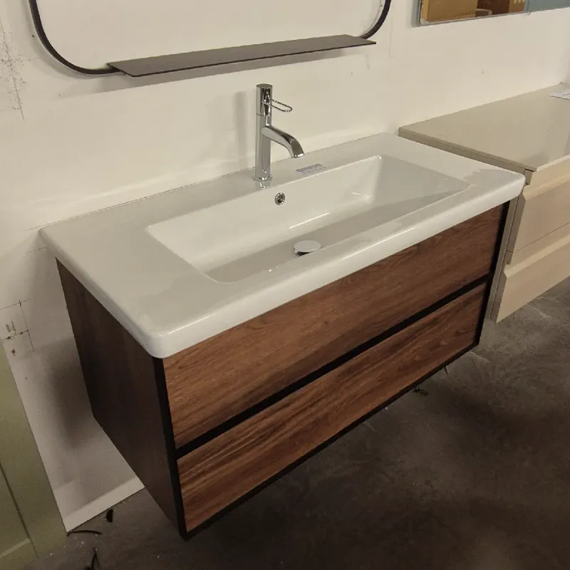 OUTLET: Dansani Inzo Urban 100 cm Baderomsmøbel Brun Eik - Utstilling