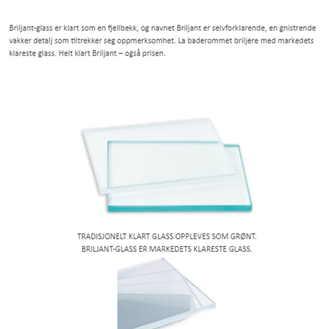 Hovedbilde Macro Grace Rett dusjhjørne - Briljant linjeglass